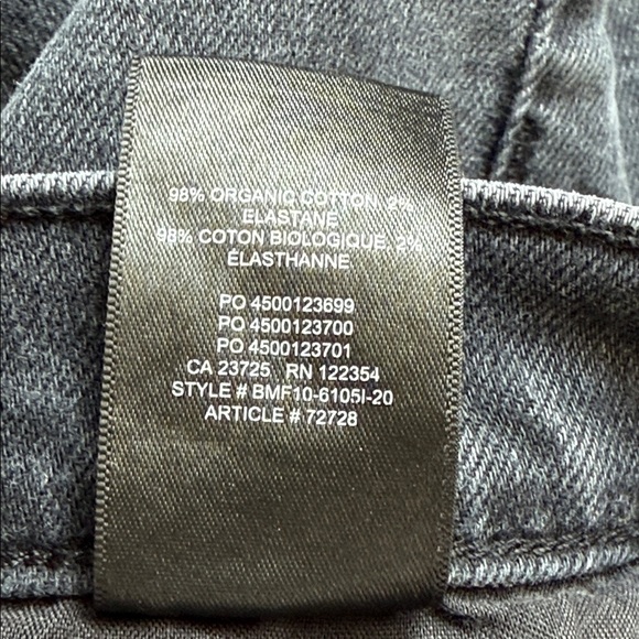 Aritzia Denim Forum The Arlo High Rise Straight Jeans in Black Size 25 - Picture 7 of 7